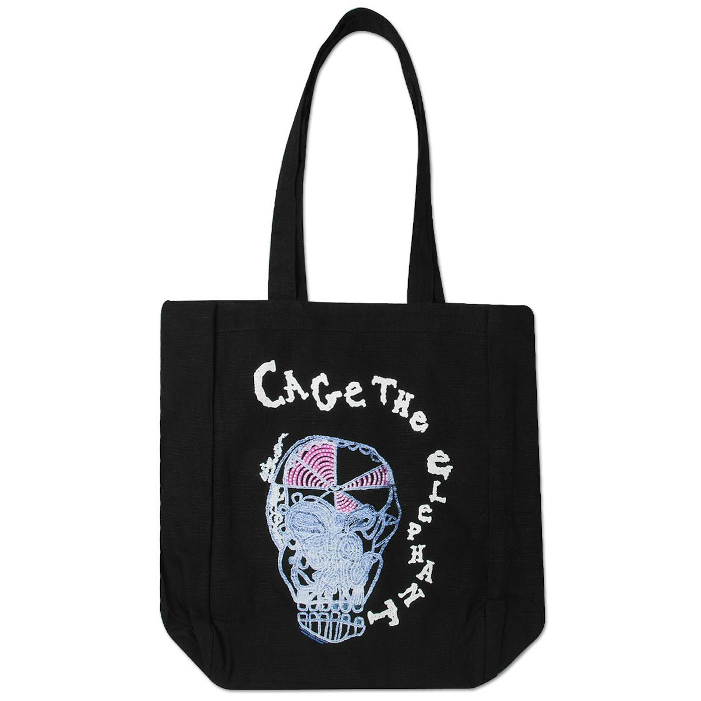 Cage The Elephant Eating Logo Canvas Tote Bag