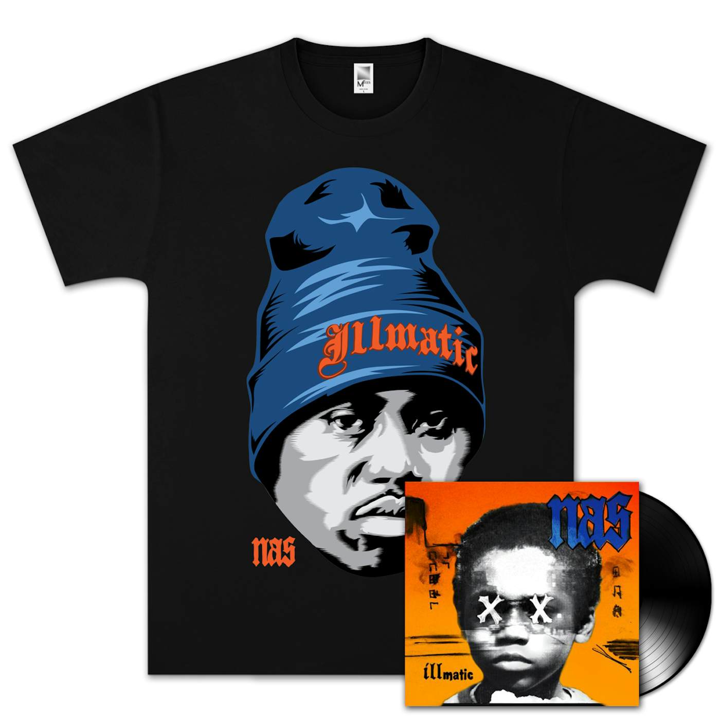 Nas Illmatic XX 20th Anniversary T-Shirt & Vinyl Bundle