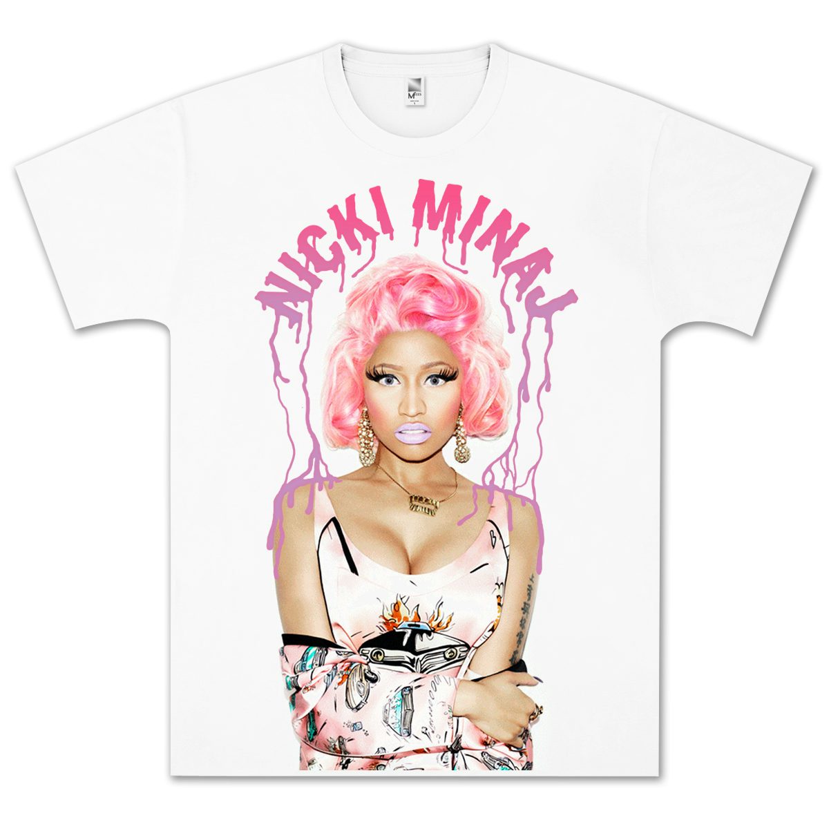 Nicki Minaj Pinkprint T Shirt Logo Drips T Shirt