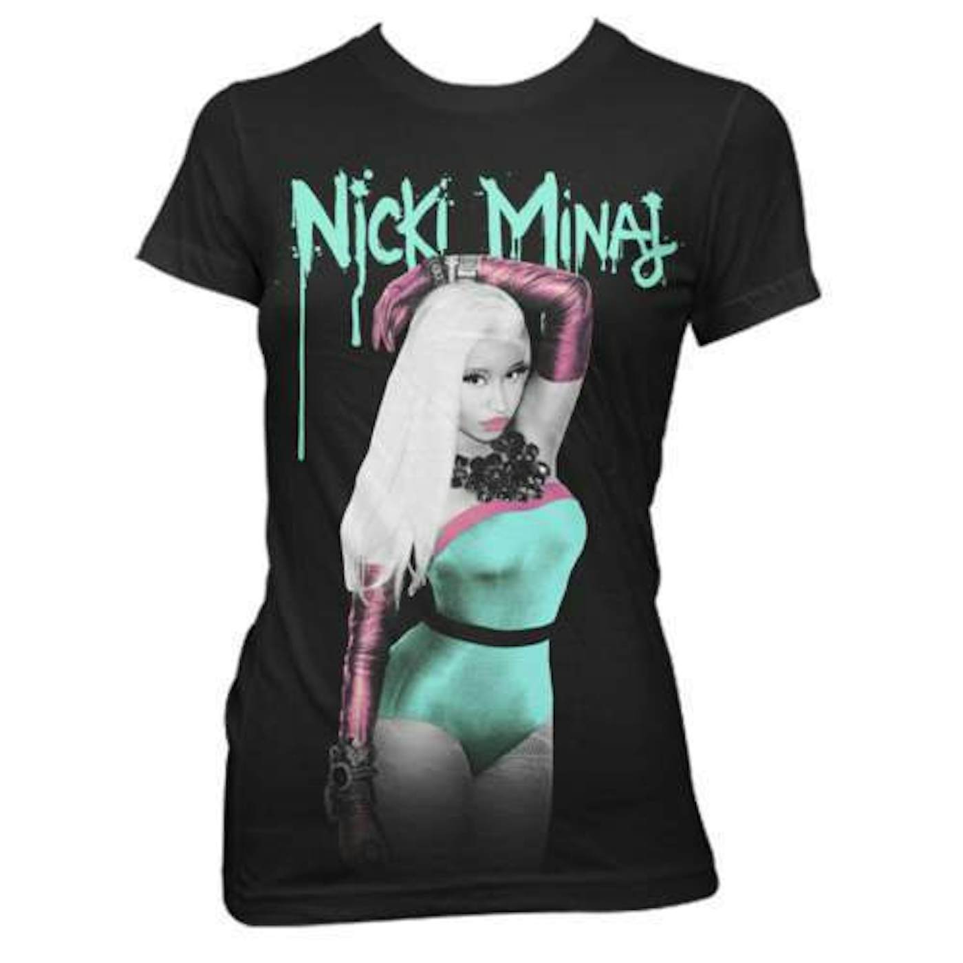 Nicki Minaj Mint Drips Fitted T-Shirt