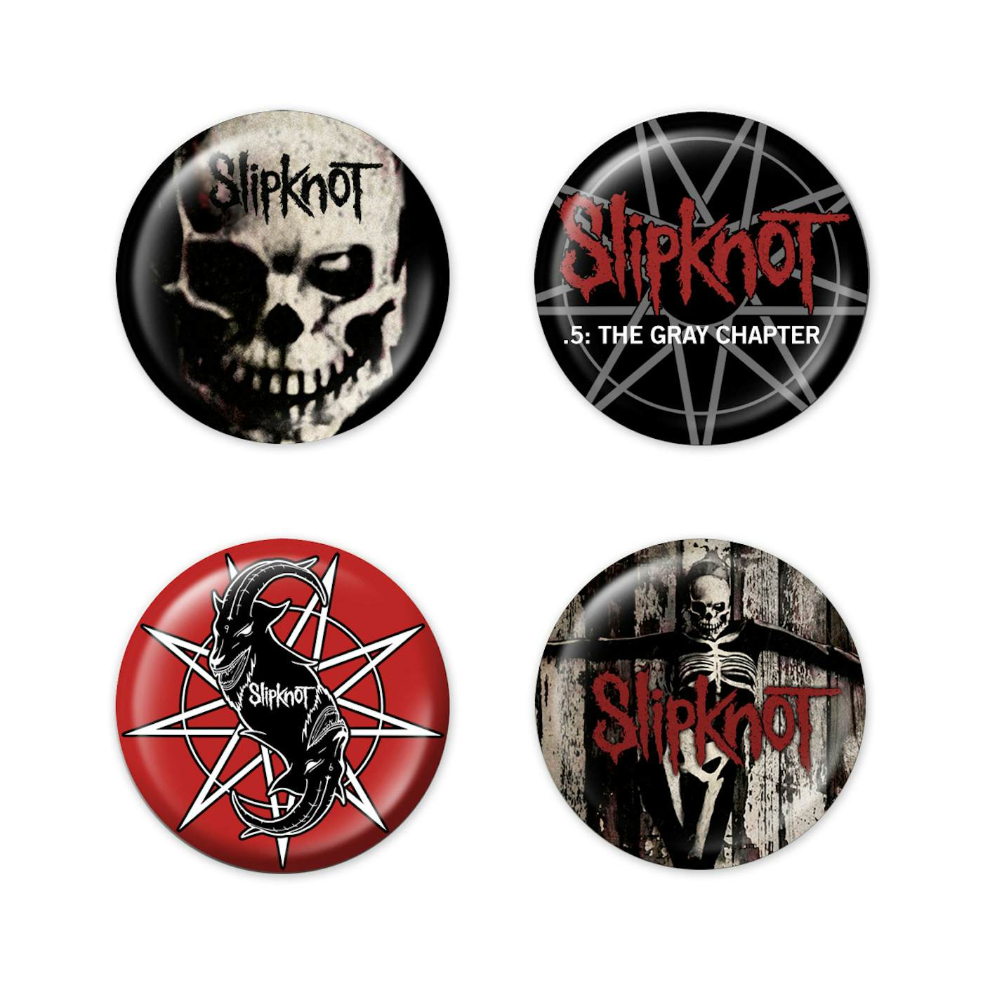 Slipknot The Gray Chapter 4 Button Set
