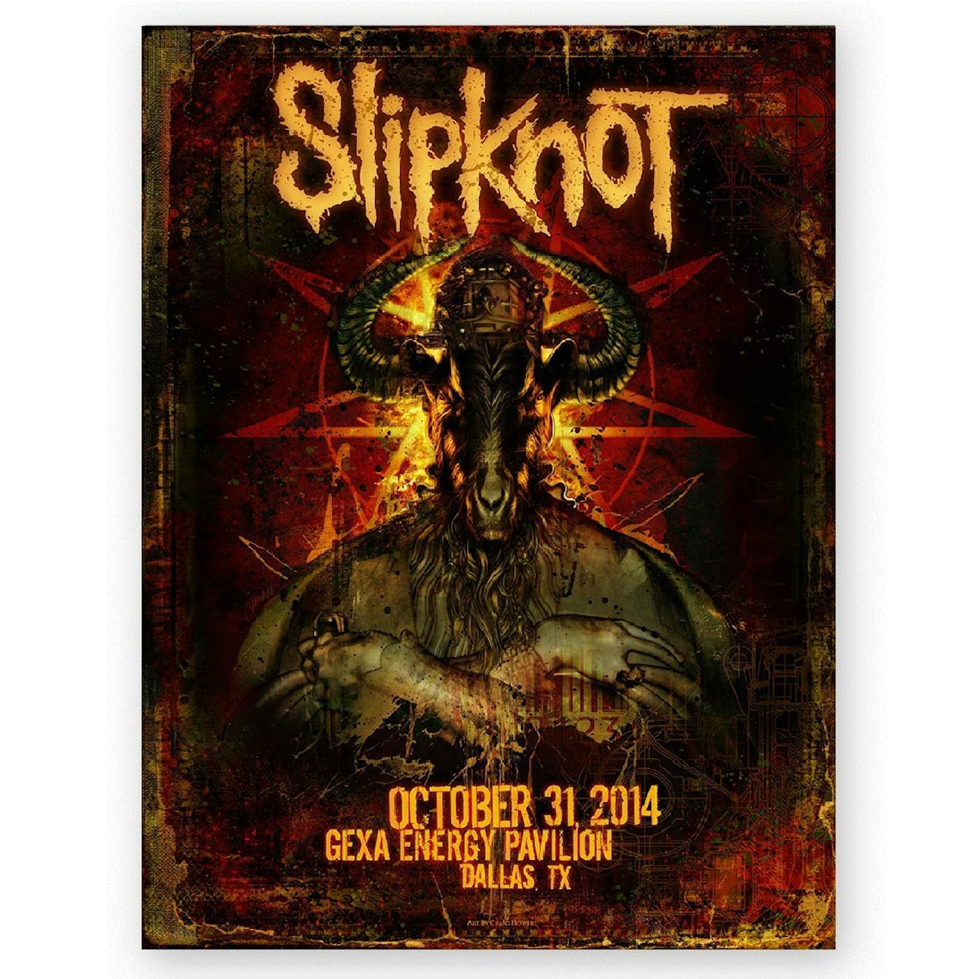 Slipknot Dallas Event Poster