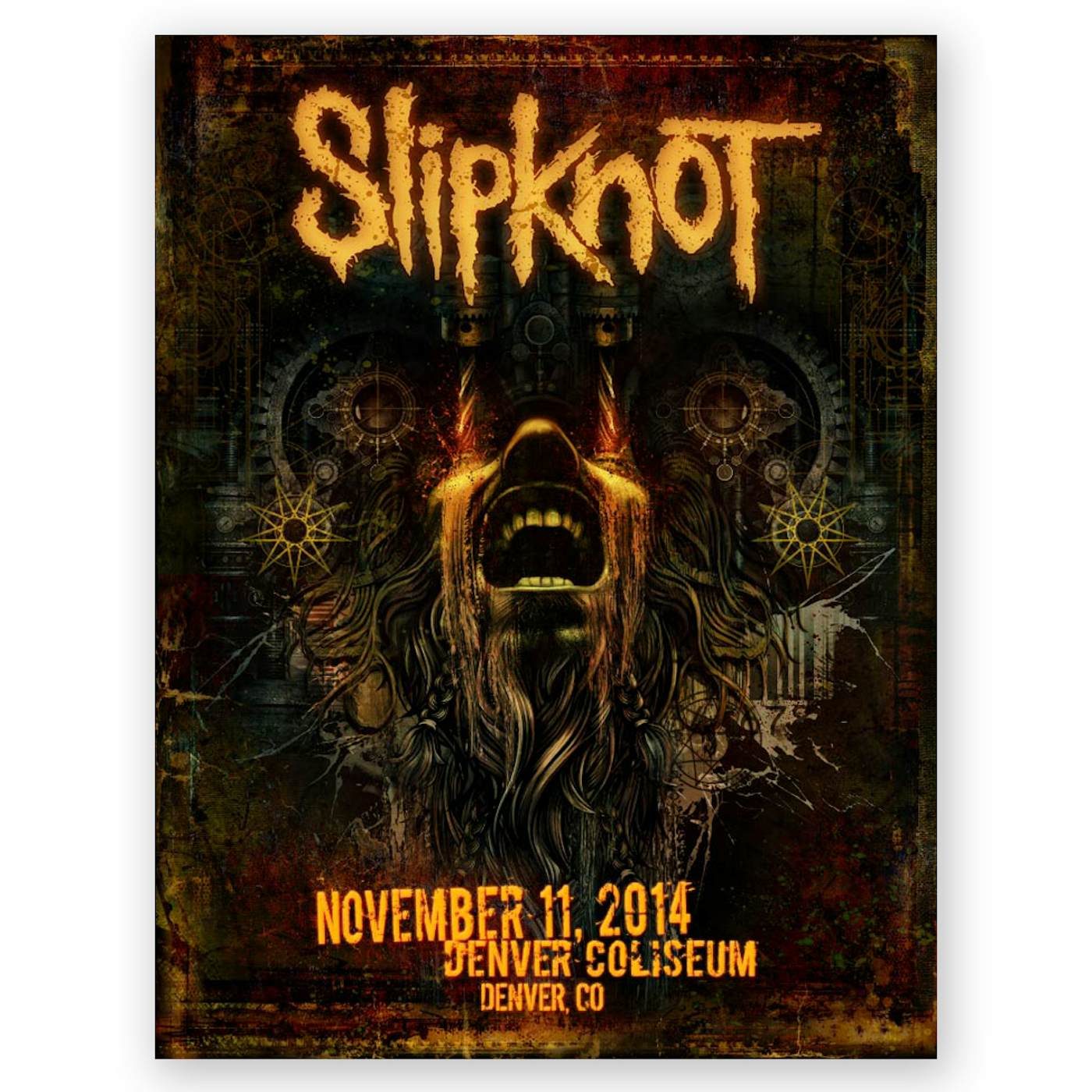 Slipknot Denver Event Poster