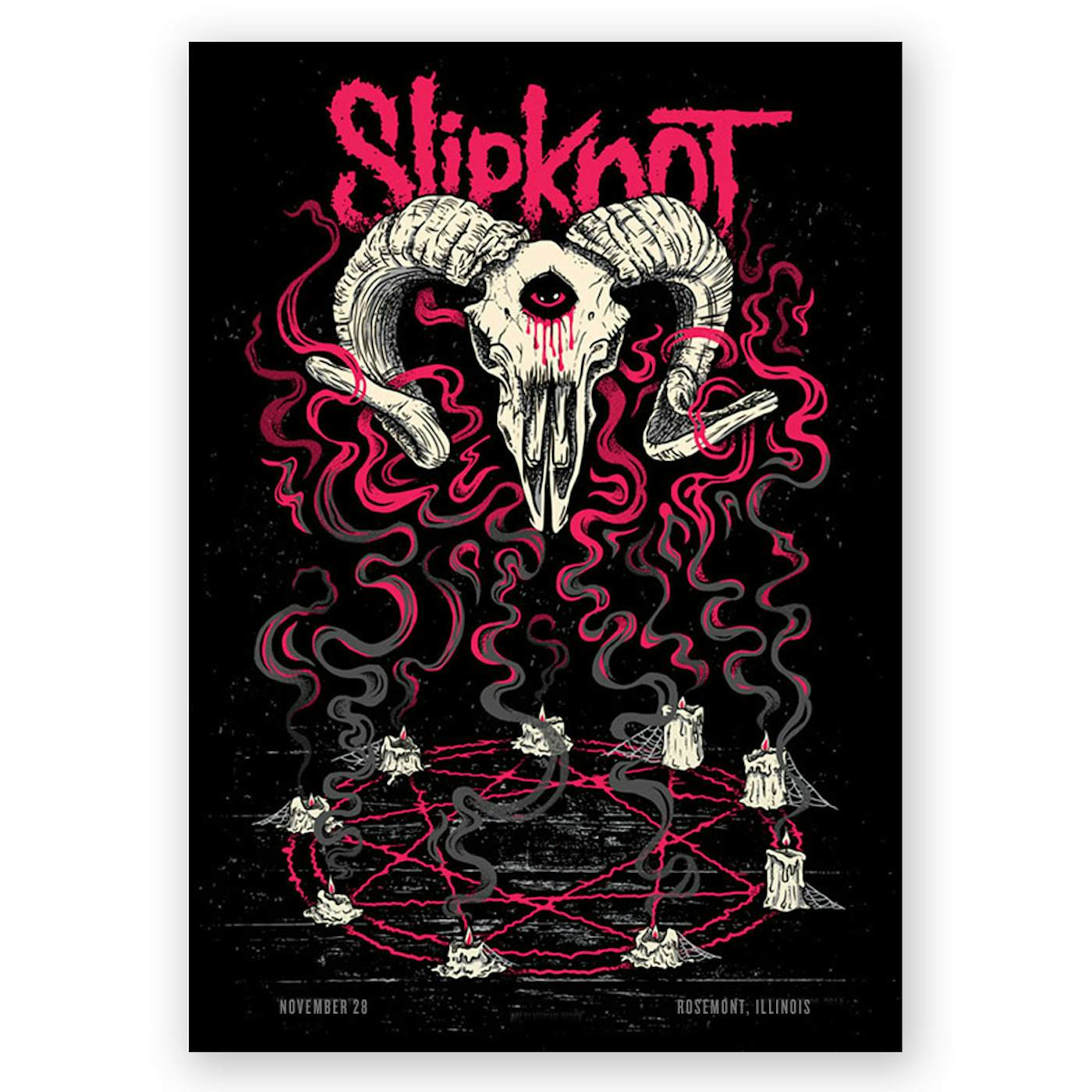 Slipknot Rosemont Event Poster