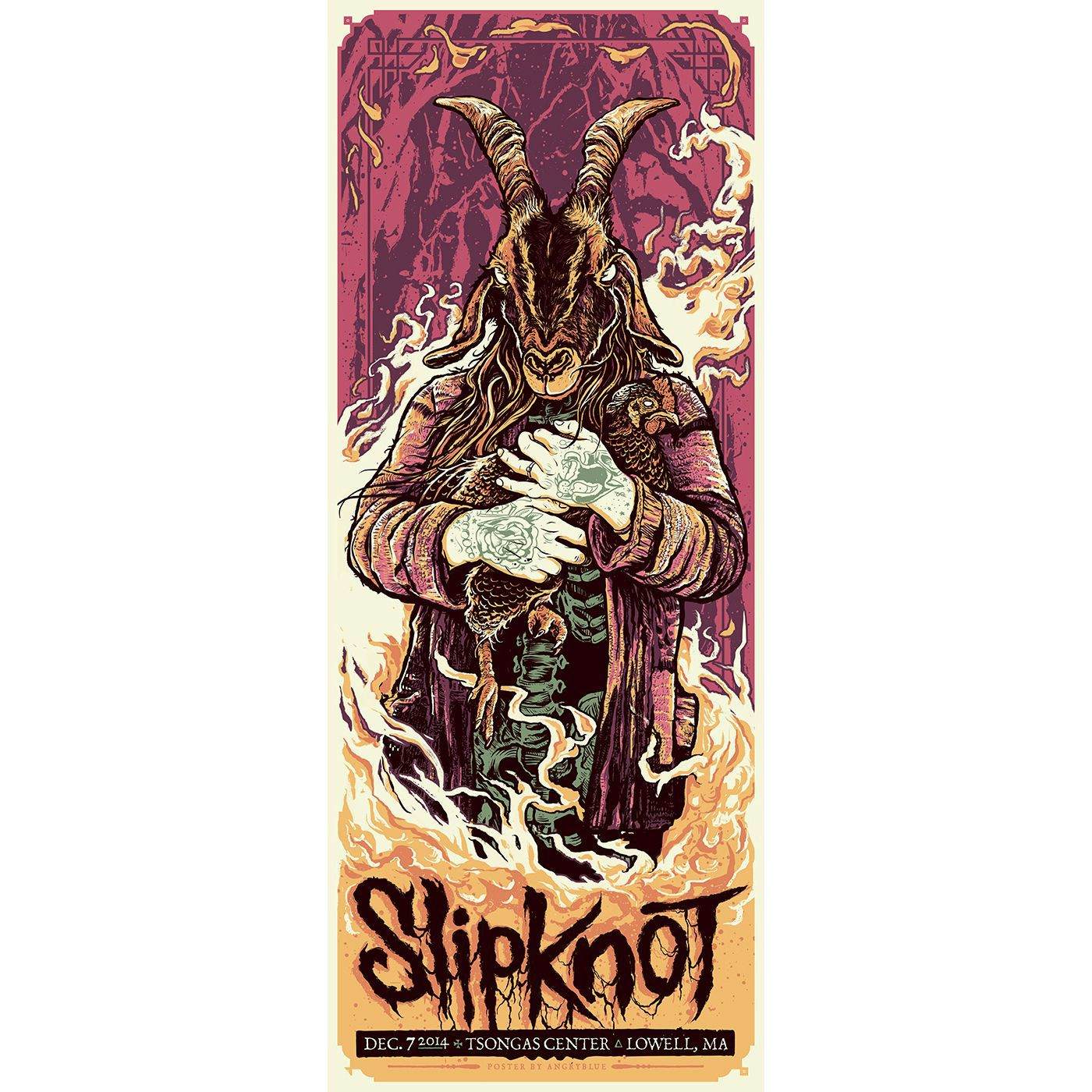 Slipknot Lowell Event Poster