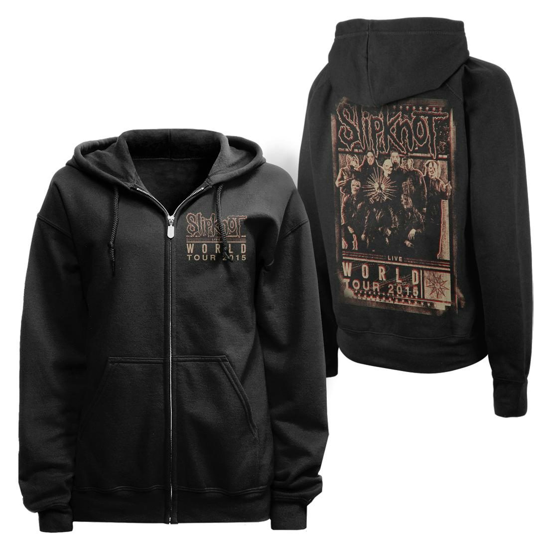 Slipknot BLURRED WORLD TOUR ZIP HOODIE