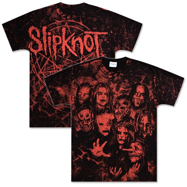 Slipknot Red Photo Allover T Shirt 5806