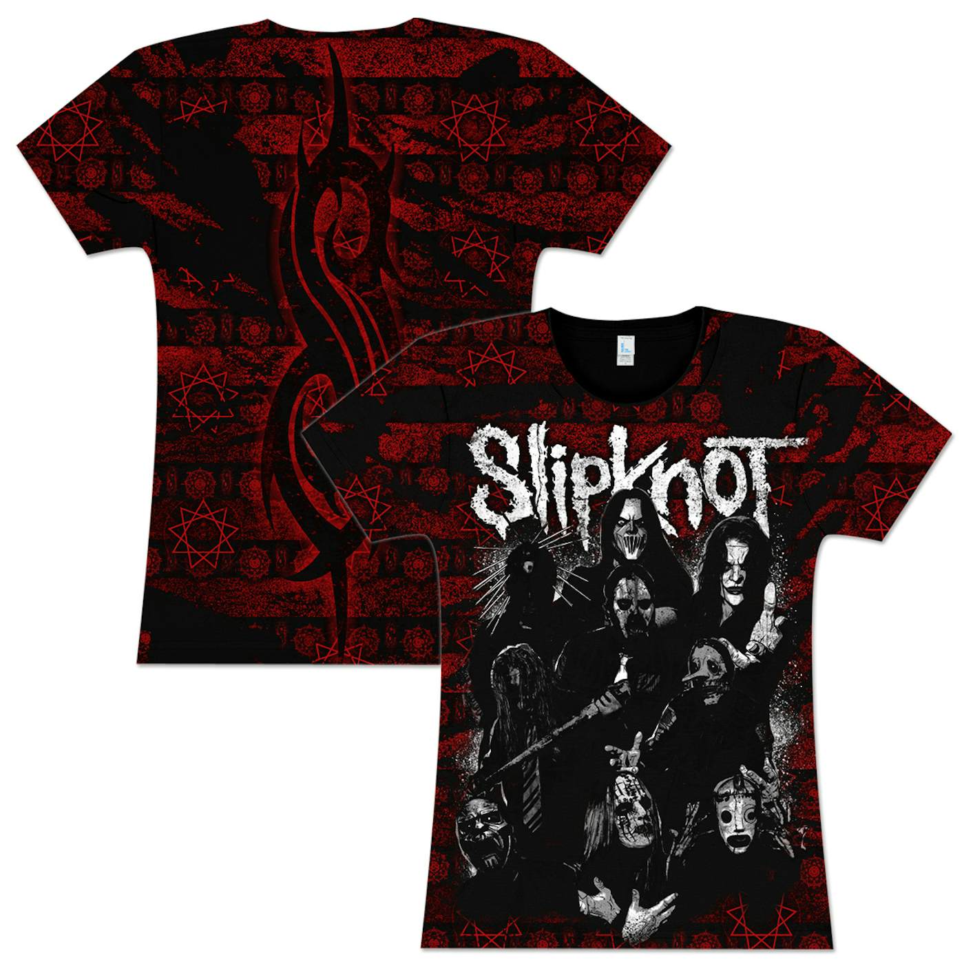 Slipknot Sketched Allover Girlie T-Shirt