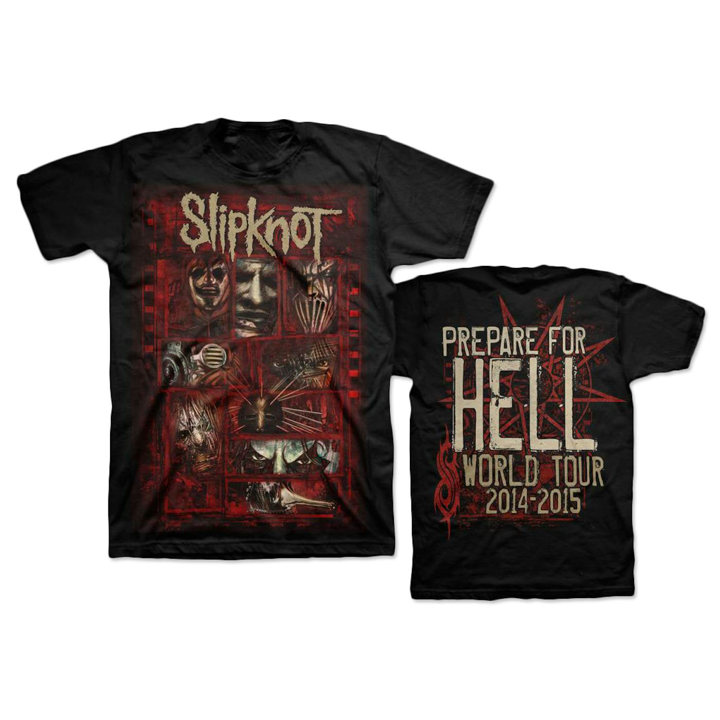 Slipknot Sketch Boxes PFH Back T-Shirt