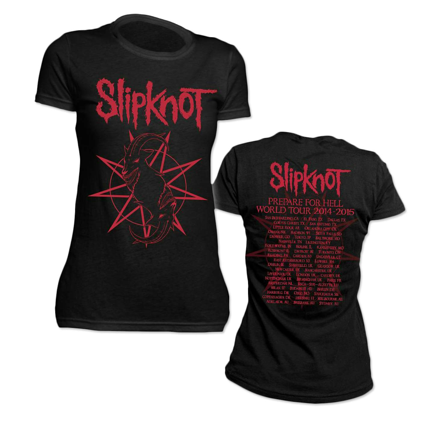 Slipknot Goat Star Logo Tour Jr T-Shirt