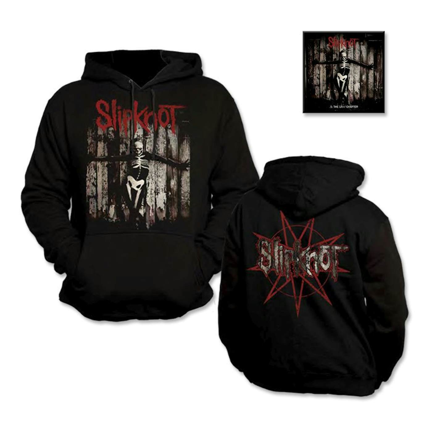 Slipknot .5: The Gray Chapter Hoodie/Music Bundle