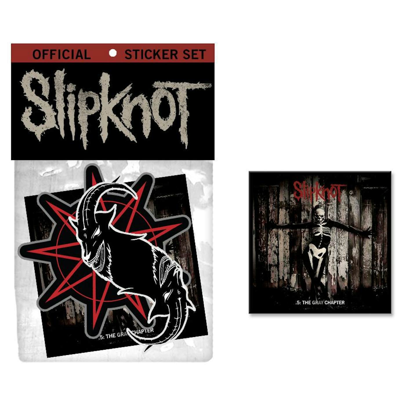 Slipknot .5: The Gray Chapter Sticker/Music Bundle