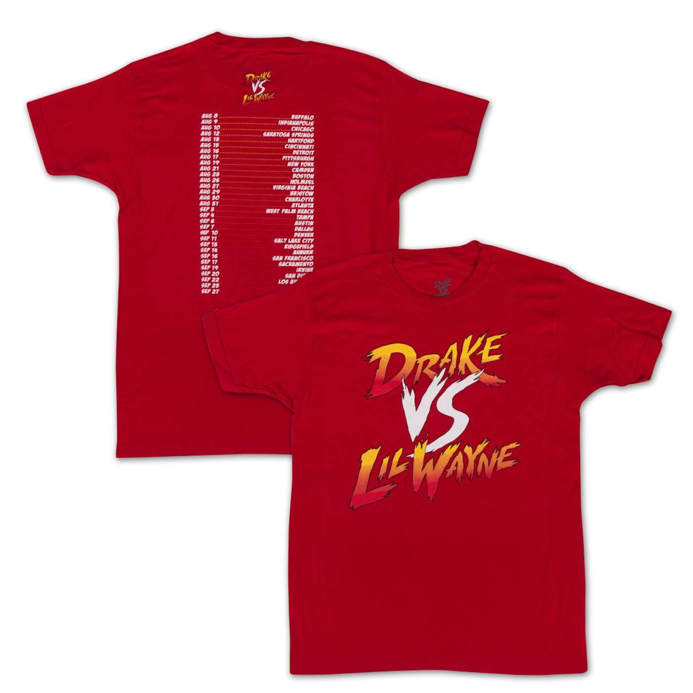 Drake vs. Lil Wayne Dateback T-Shirt