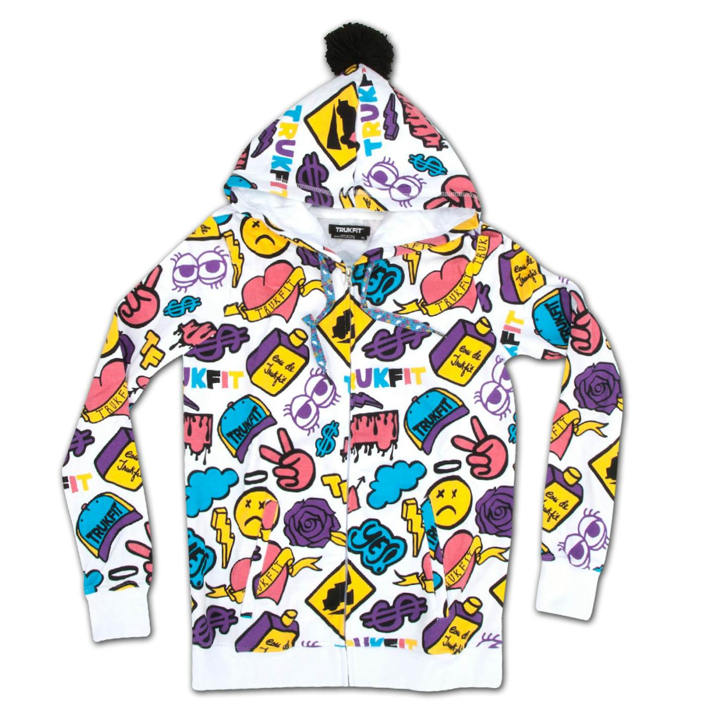 TRUKFIT POM POM Full Zip Hoodie