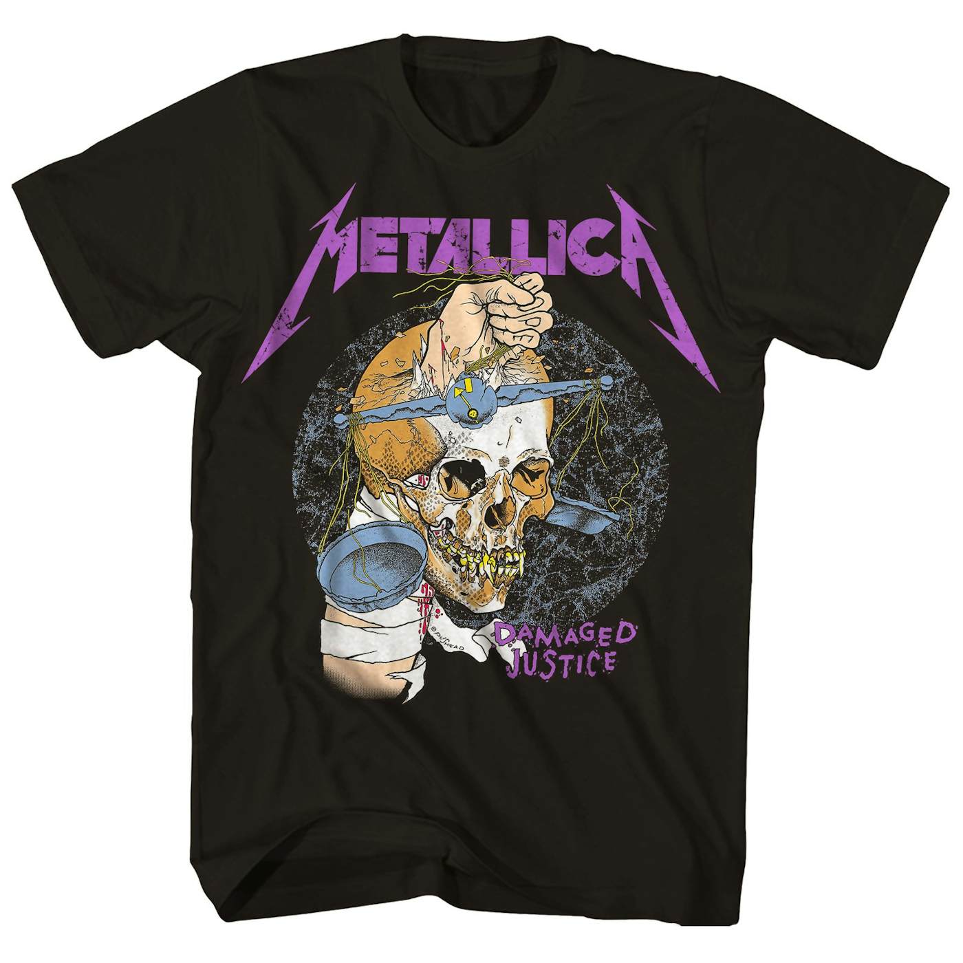 Metallica T-Shirt | Damaged Justice '88 Tour T-Shirt (Reissue)