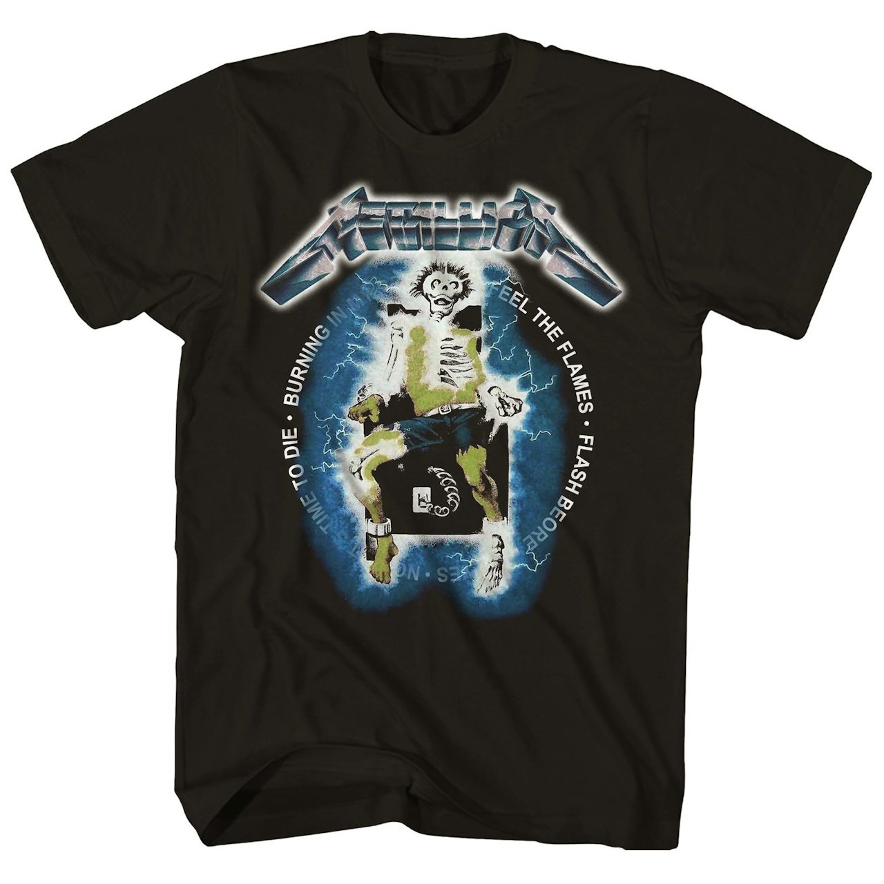 Metallica T-Shirt | Ride The Lightning Electric Chair T-Shirt