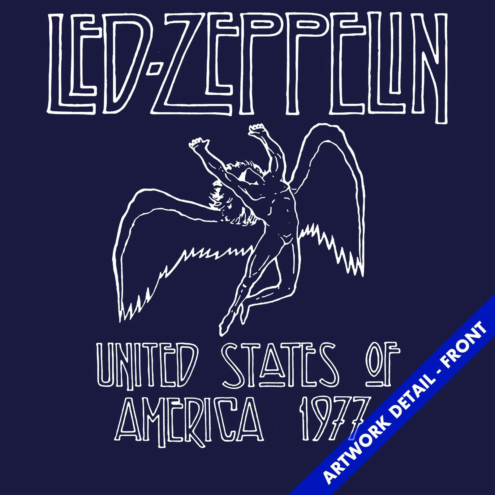 Led Zeppelin T Shirt Icarus 77 Us Tour Tie Dye Led Zeppelin T