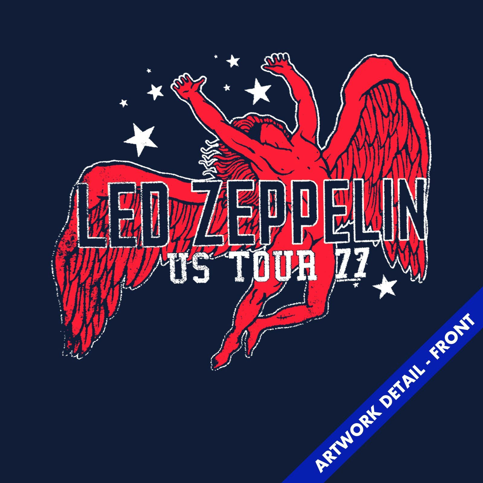 Icarus Stars '77 US Tour T-Shirt (Reissue) - Led Zeppelin