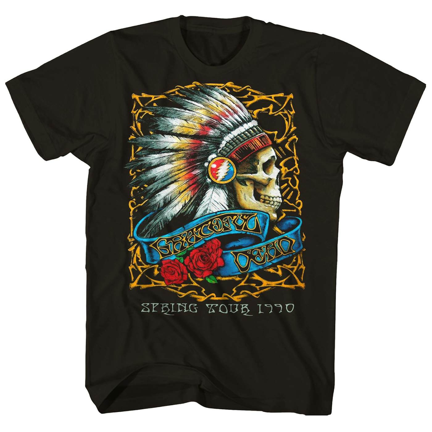 Grateful Dead T-Shirt  Spring Tour '90 T-Shirt (Reissue)