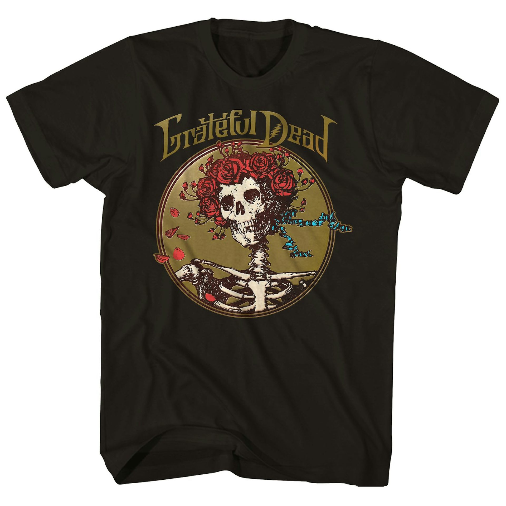 Grateful Dead T Shirt Bertha Skull And Roses Grateful Dead T Shirt