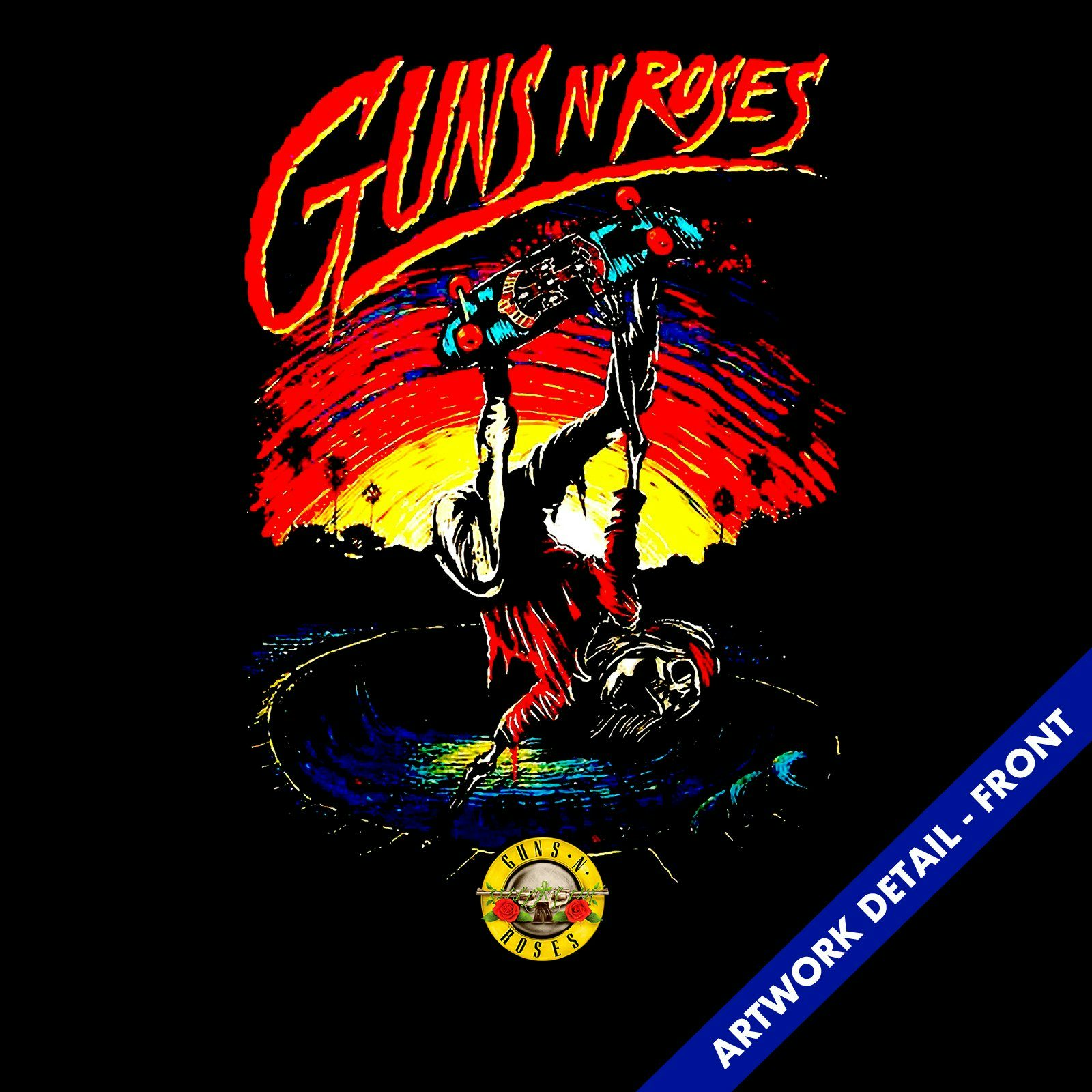 Guns N' Roses T-Shirt | Skeleton Skater Shirt $31.00$24.95