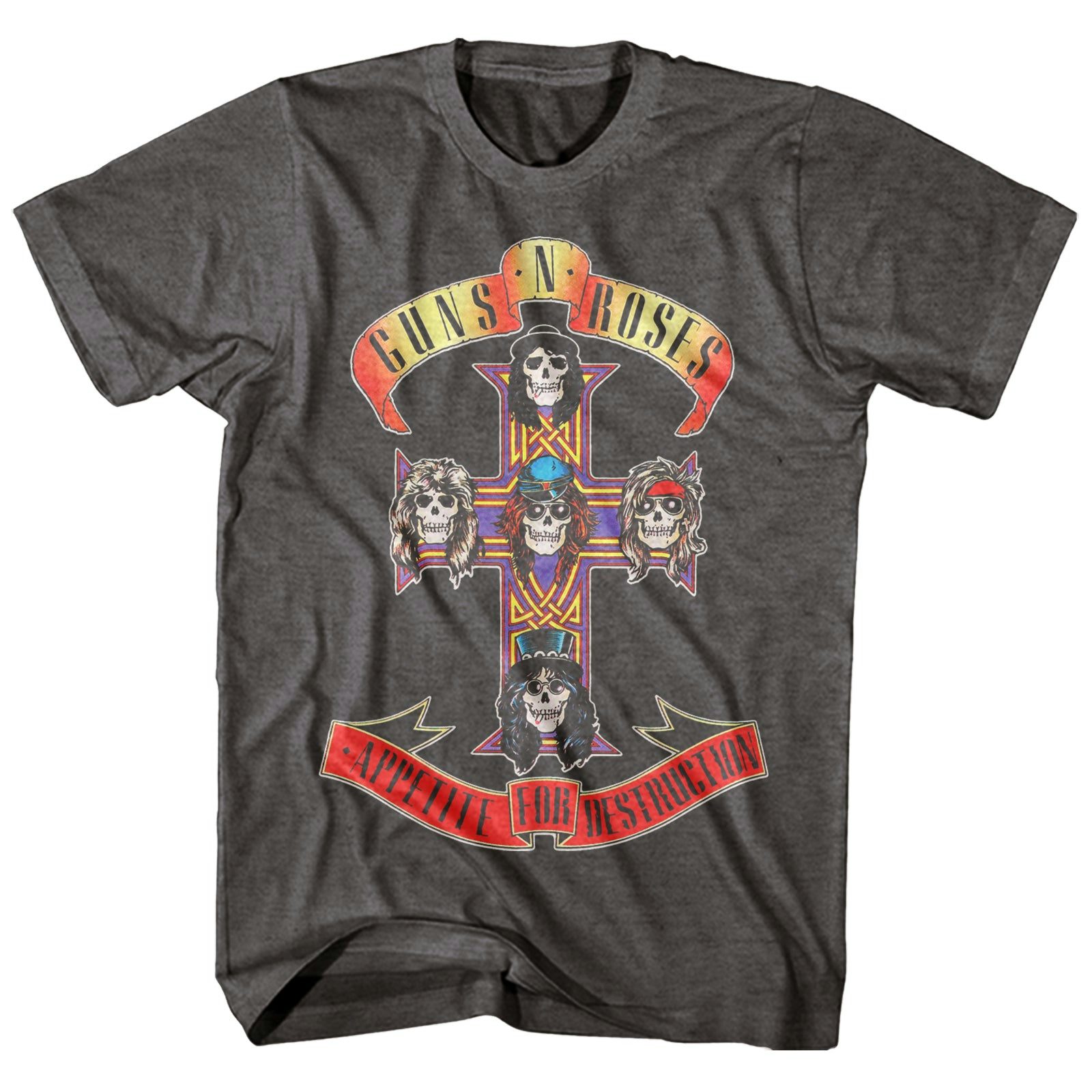 Guns N' Roses T-Shirt | Appetite For Destruction Cross Logo Guns N