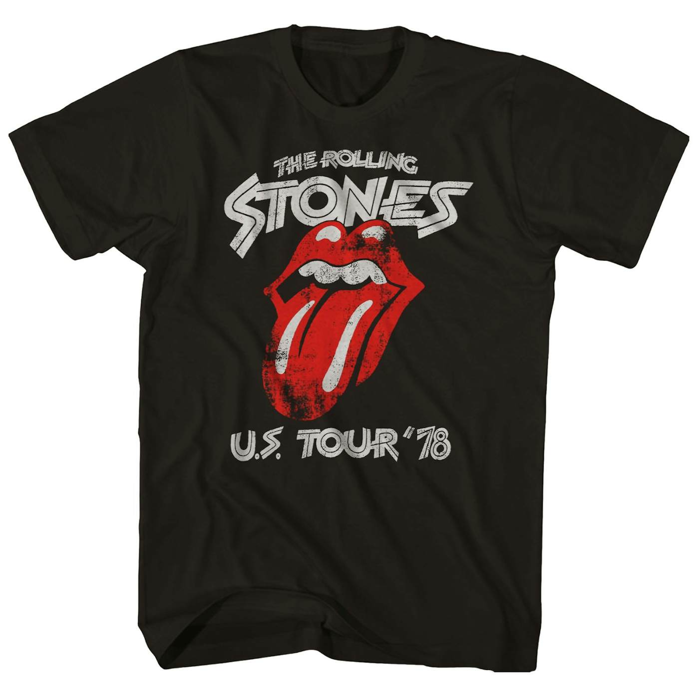 The Rolling Stones T-Shirt  Official Tongue Logo '78 Tour Shirt