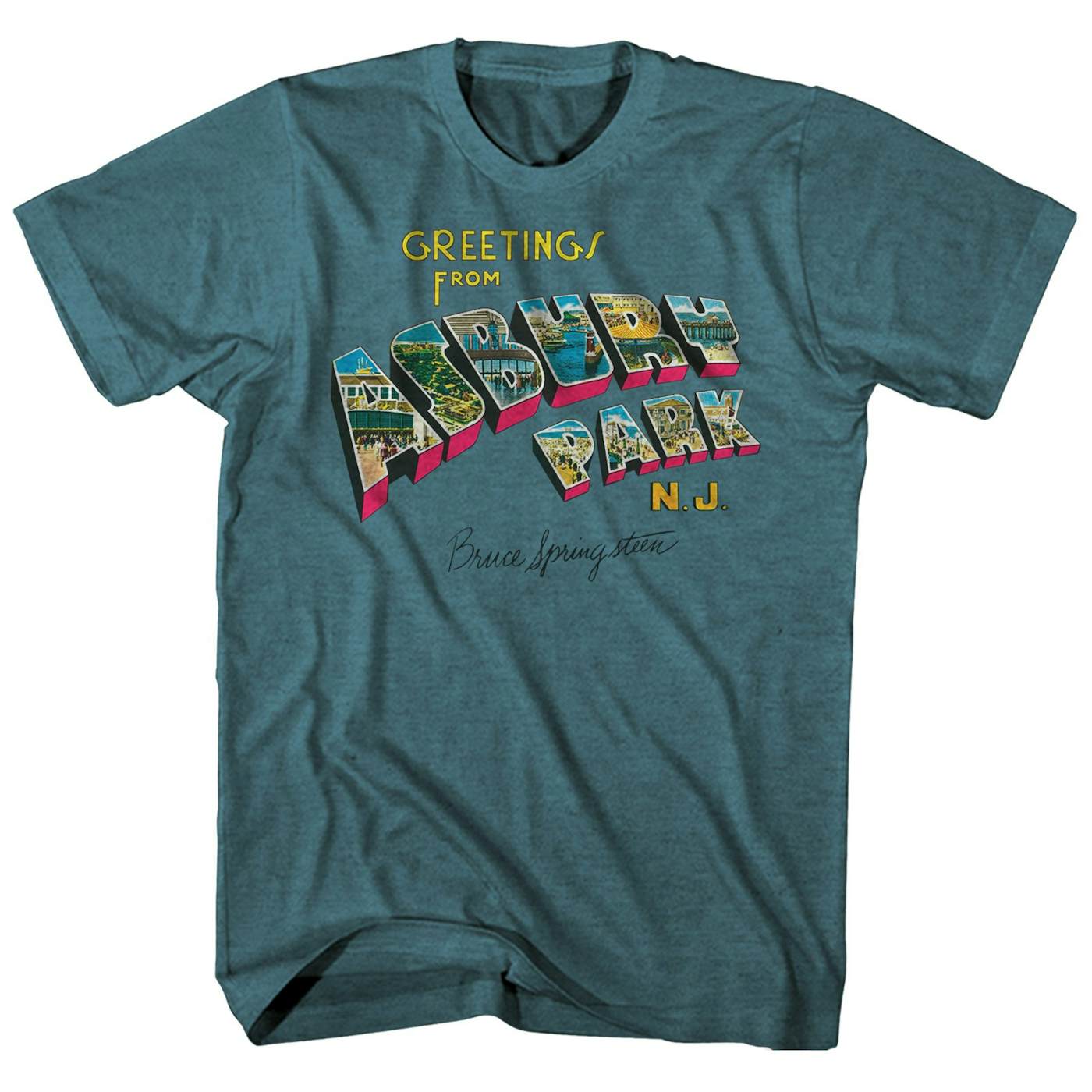 Bruce Springsteen T-Shirt | Greetings From Asbury Park Album Cover Art Bruce Springsteen T-Shirt