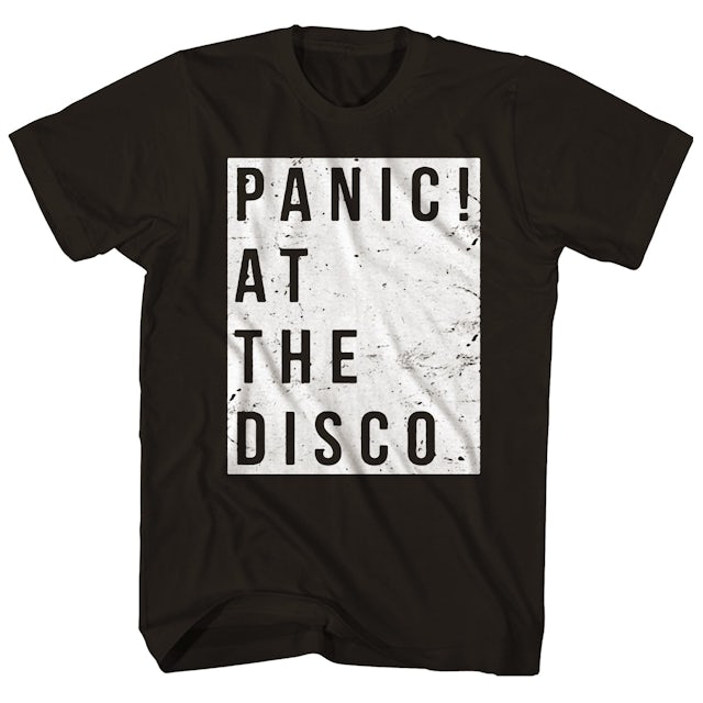 Panic At The Disco TShirt Distressed Square Logo Panic At The Disco