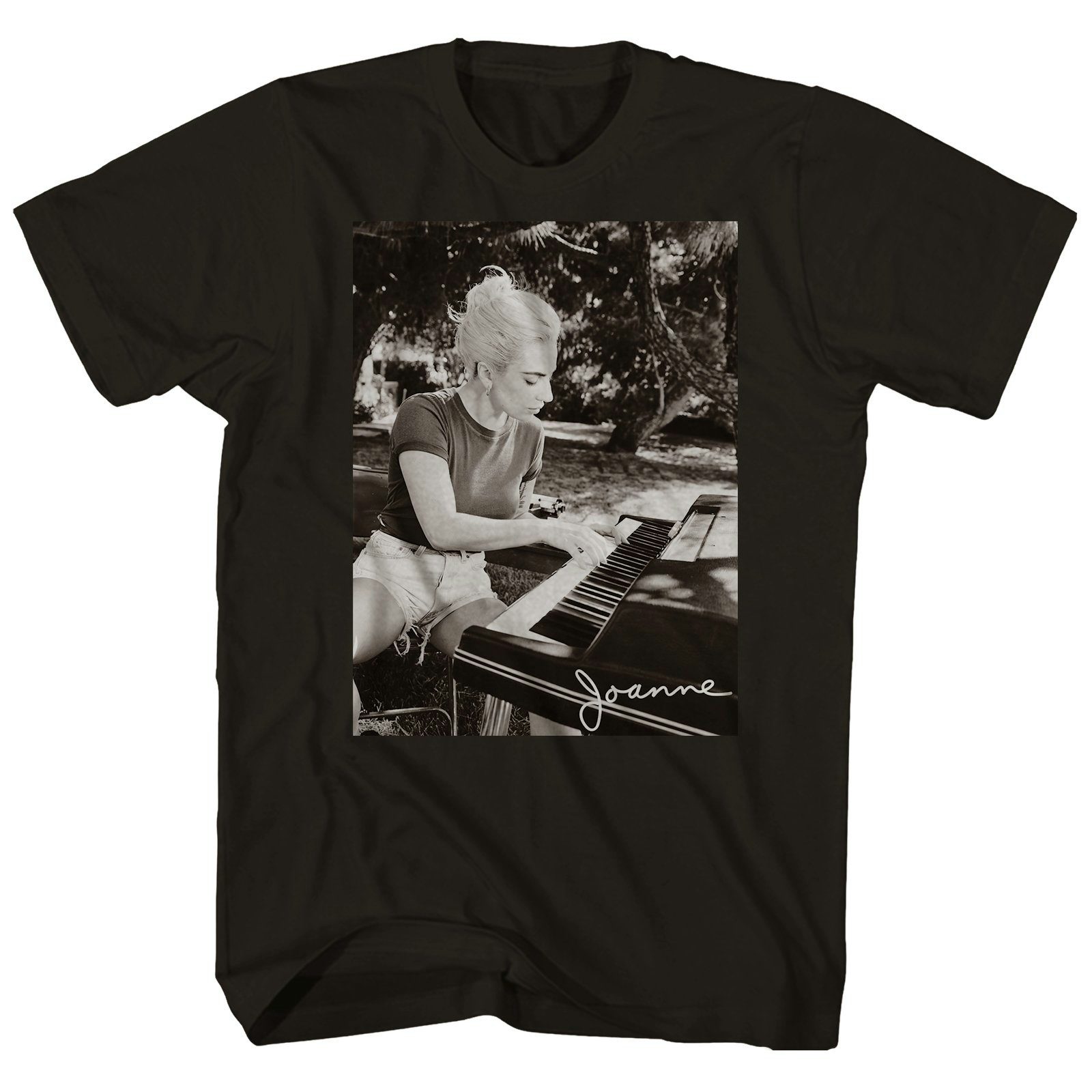 Lady Gaga T-Shirt | Joanne Piano Portrait Lady Gaga Shirt