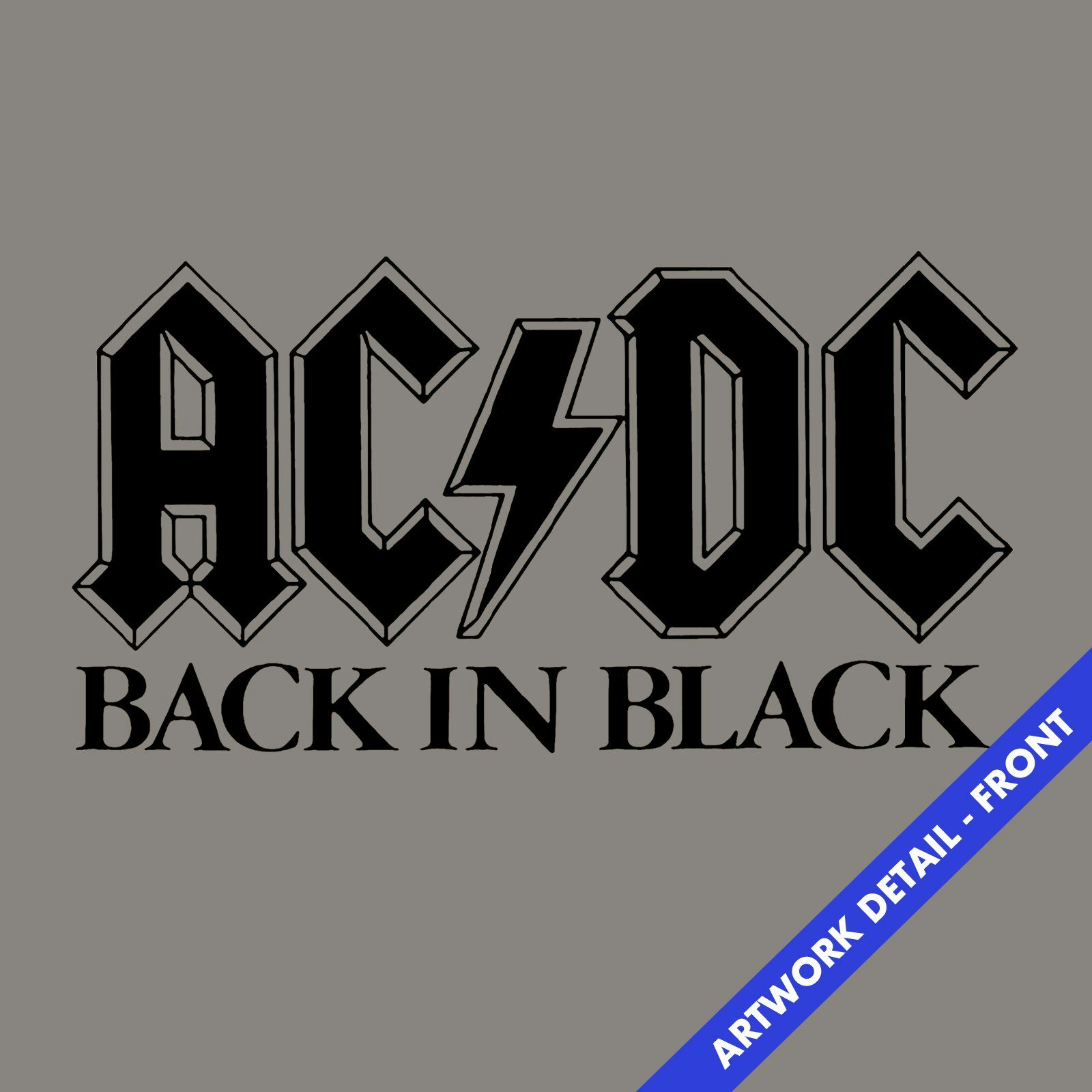 AC/DC T-Shirt | Official Logo Back In Black AC/DC Shirt