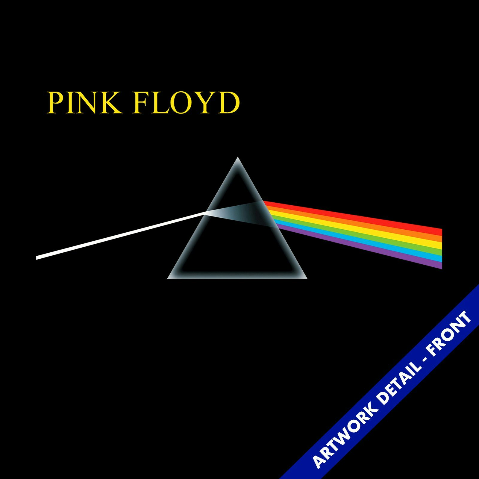 Authentic Pink Floyd Dark side of the Moon Prism Album Cover Distressed T-shirt