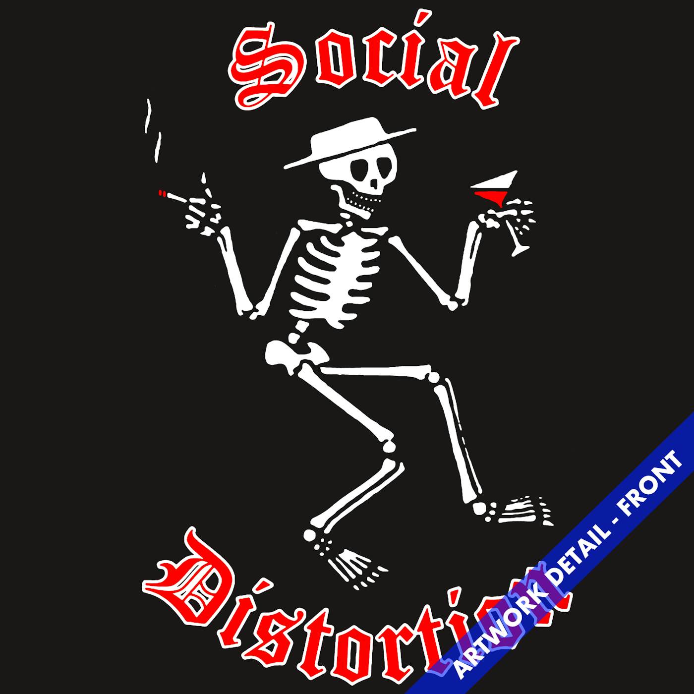Social Distortion T-Shirt | Skeleton Logo Social Distortion T-Shirt
