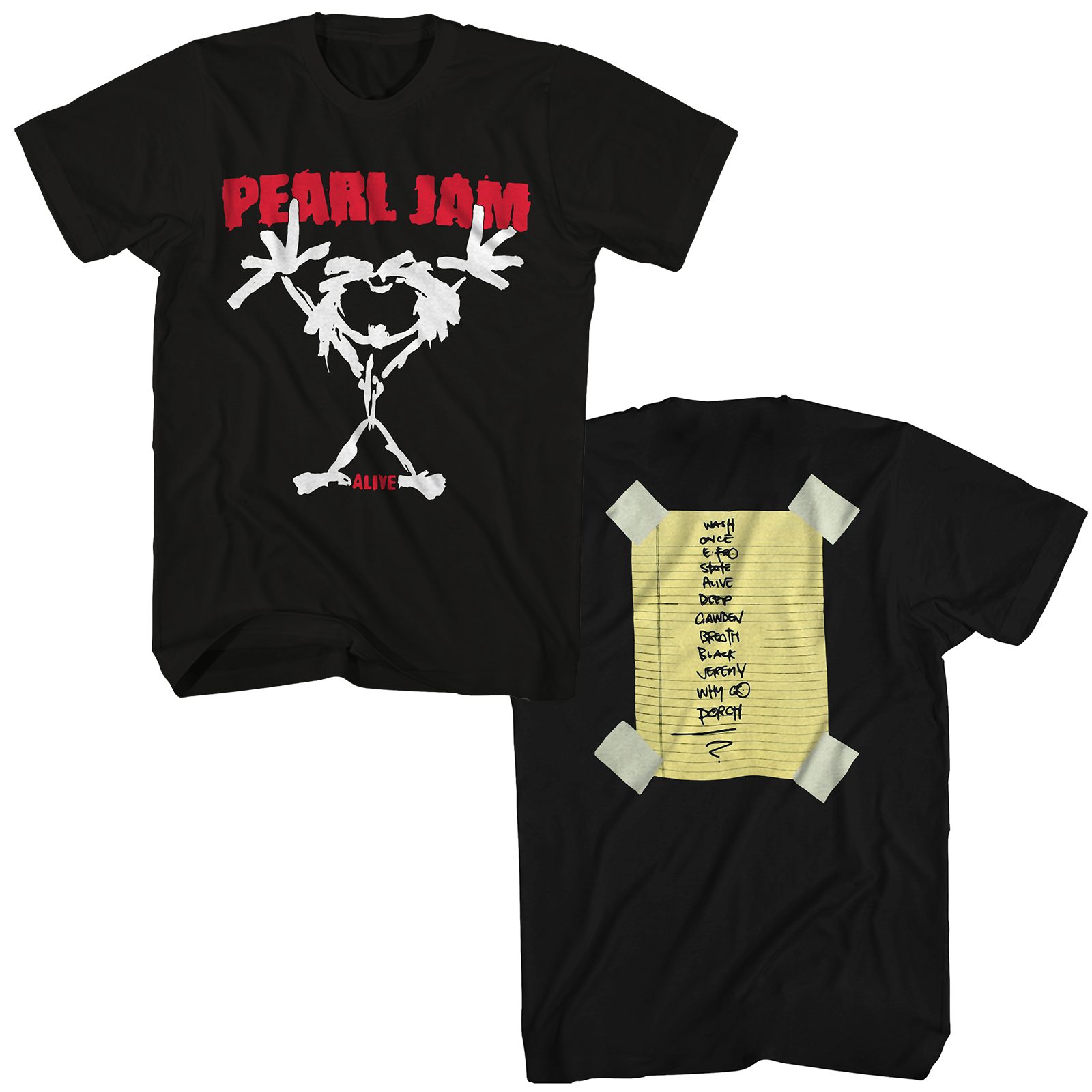 Pearl Jam TShirt Alive Stickman Pearl Jam TShirt
