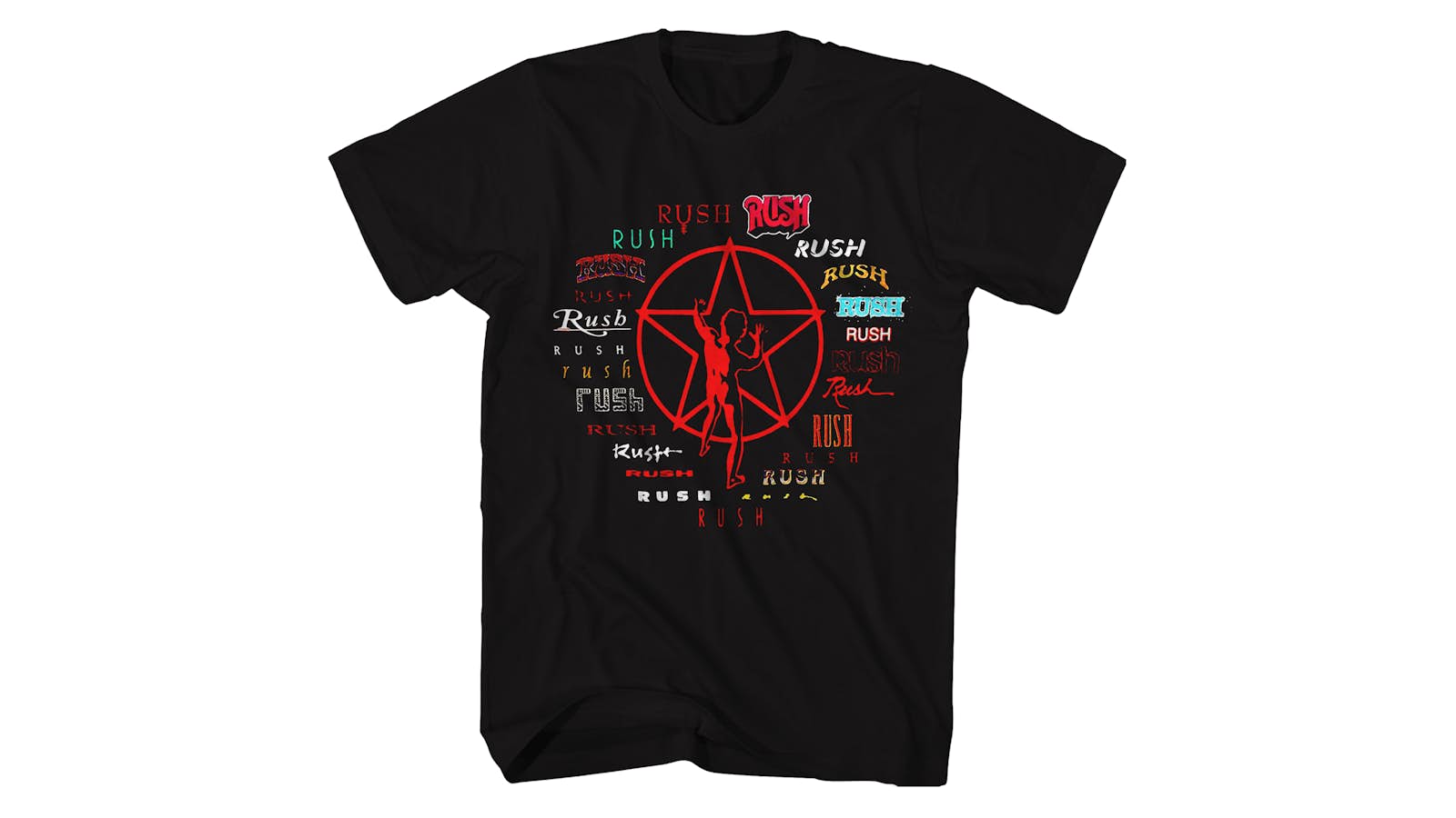 henvise timeren behandle Rush T-Shirt | Official Logo History Rush T-Shirt