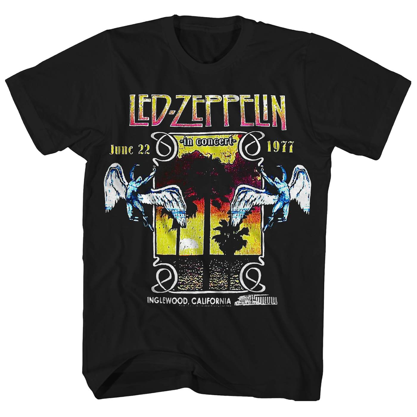 Led Zeppelin T-Shirt | Inglewood '77 Concert Led Zeppelin Shirt (Reissue)