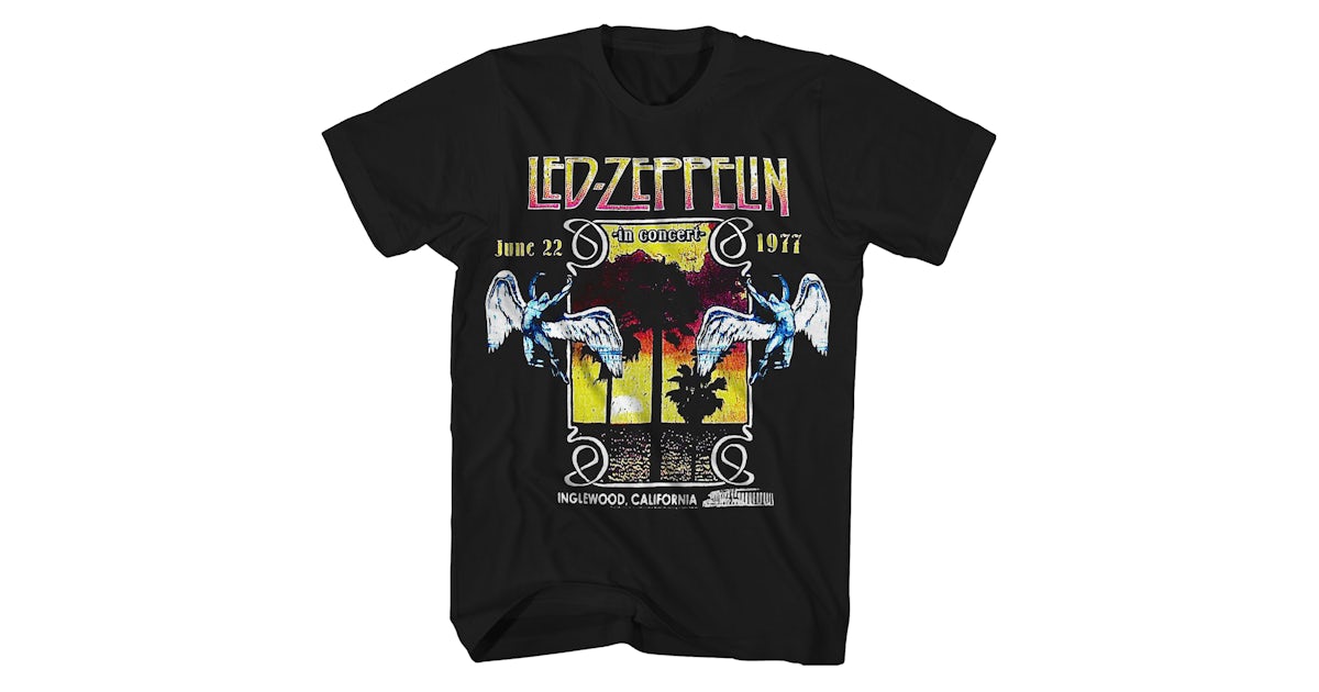 Led Zeppelin T-Shirt | Inglewood '77 Concert Led Zeppelin Shirt (Reissue)