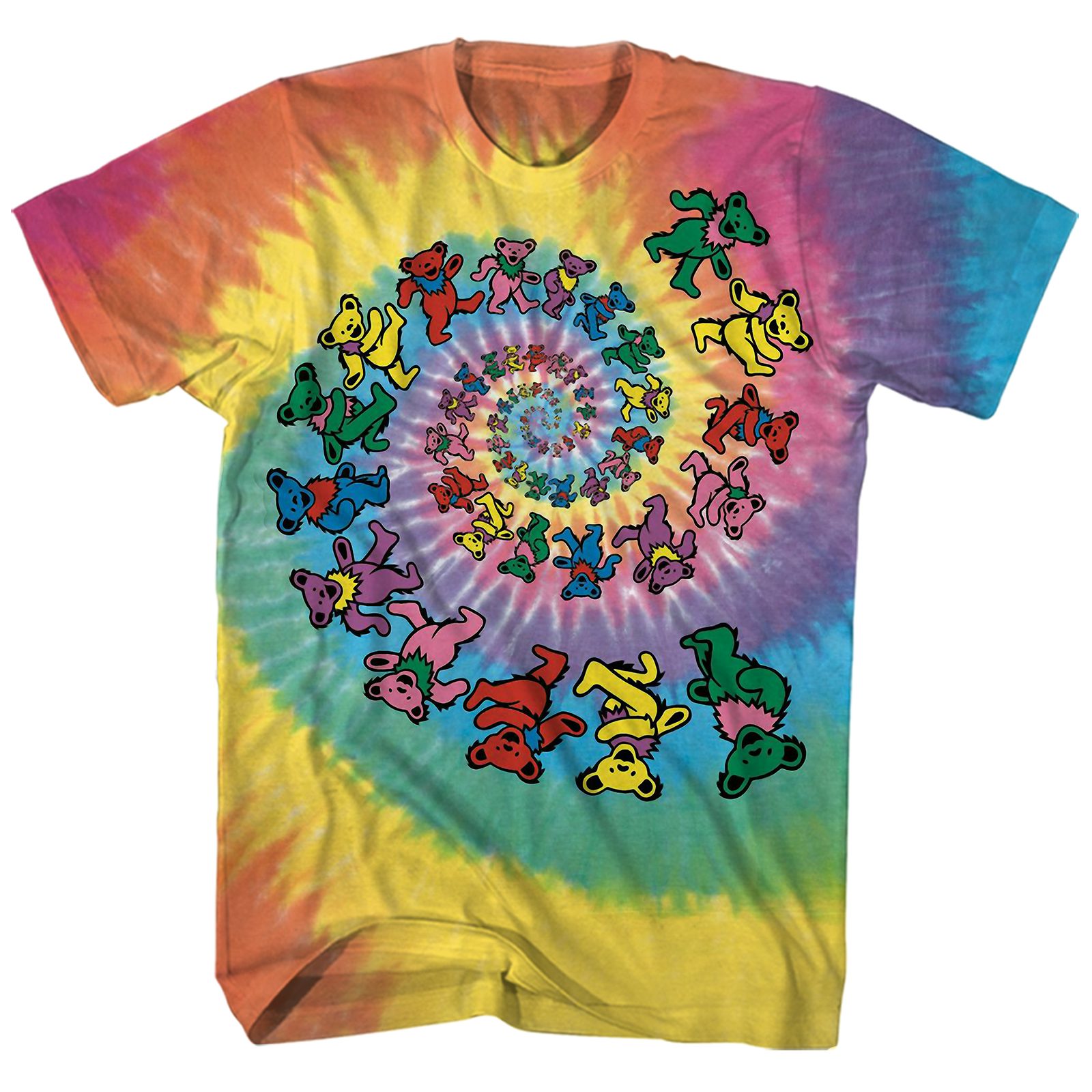 Grateful Dead Kids T-Shirt Circle Bears Tie Dye Tee 