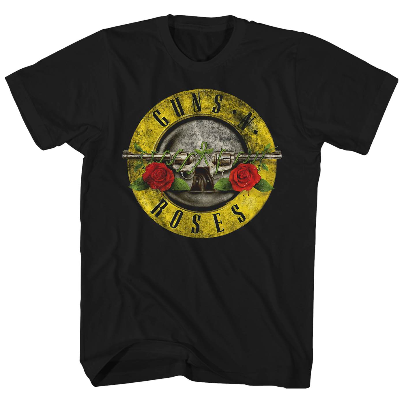 Guns N' Roses T-Shirt | Distressed Bullet Logo Guns N’ Roses T-Shirt