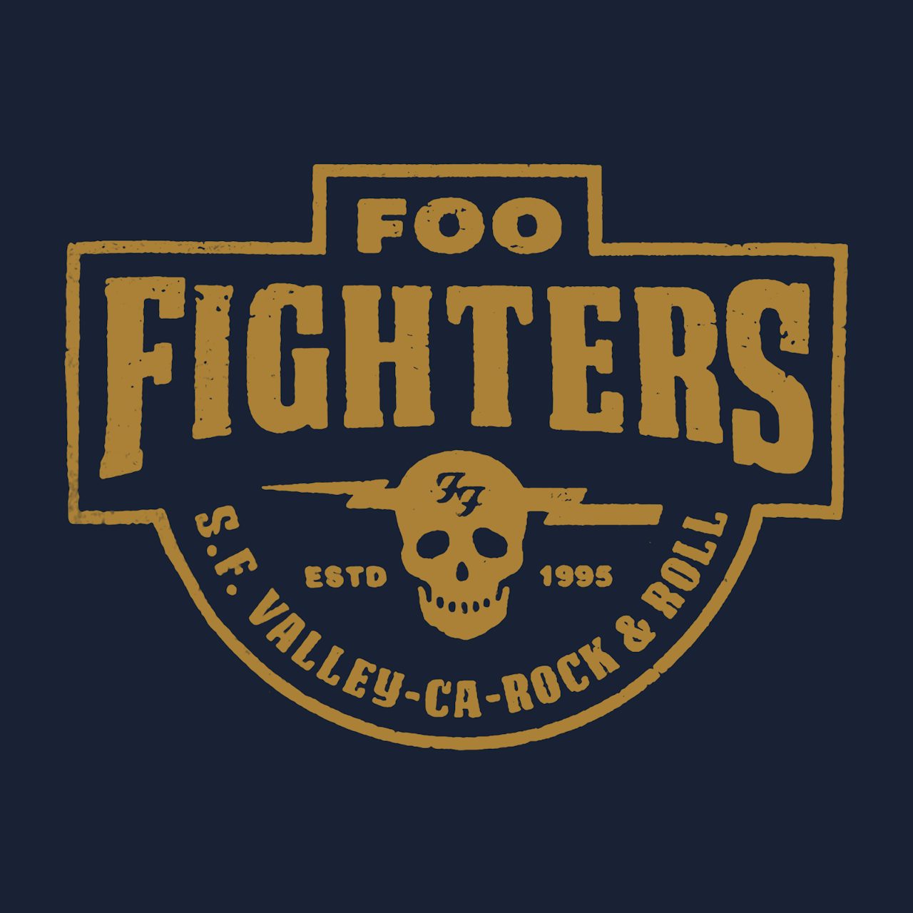 Foo Fighters T-Shirt | S.F. Valley Logo Foo Fighters Shirt