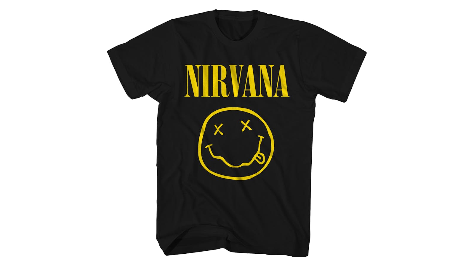 Bære optager værtinde Nirvana T-Shirt | Smiley Face Logo One-Sided Nirvana Shirt