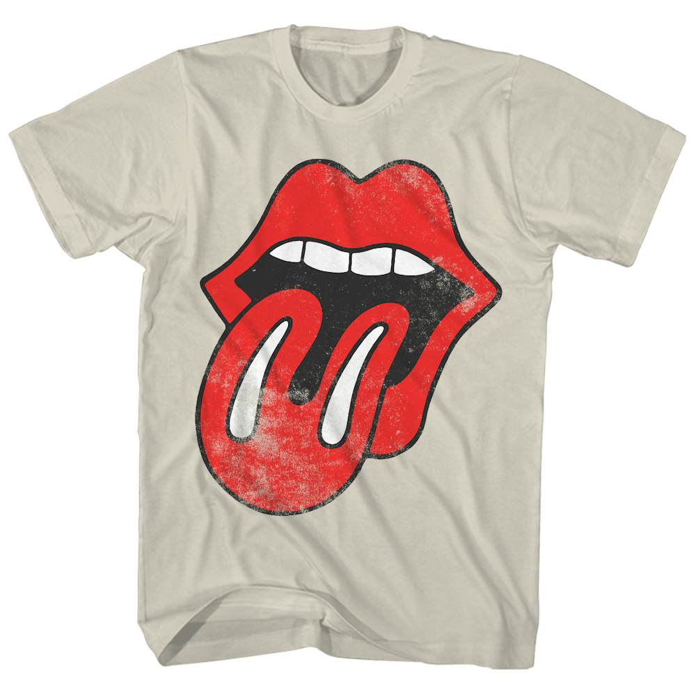 | T-Shirt Vintage The Logo Stones Rolling Official Tongue Shirt
