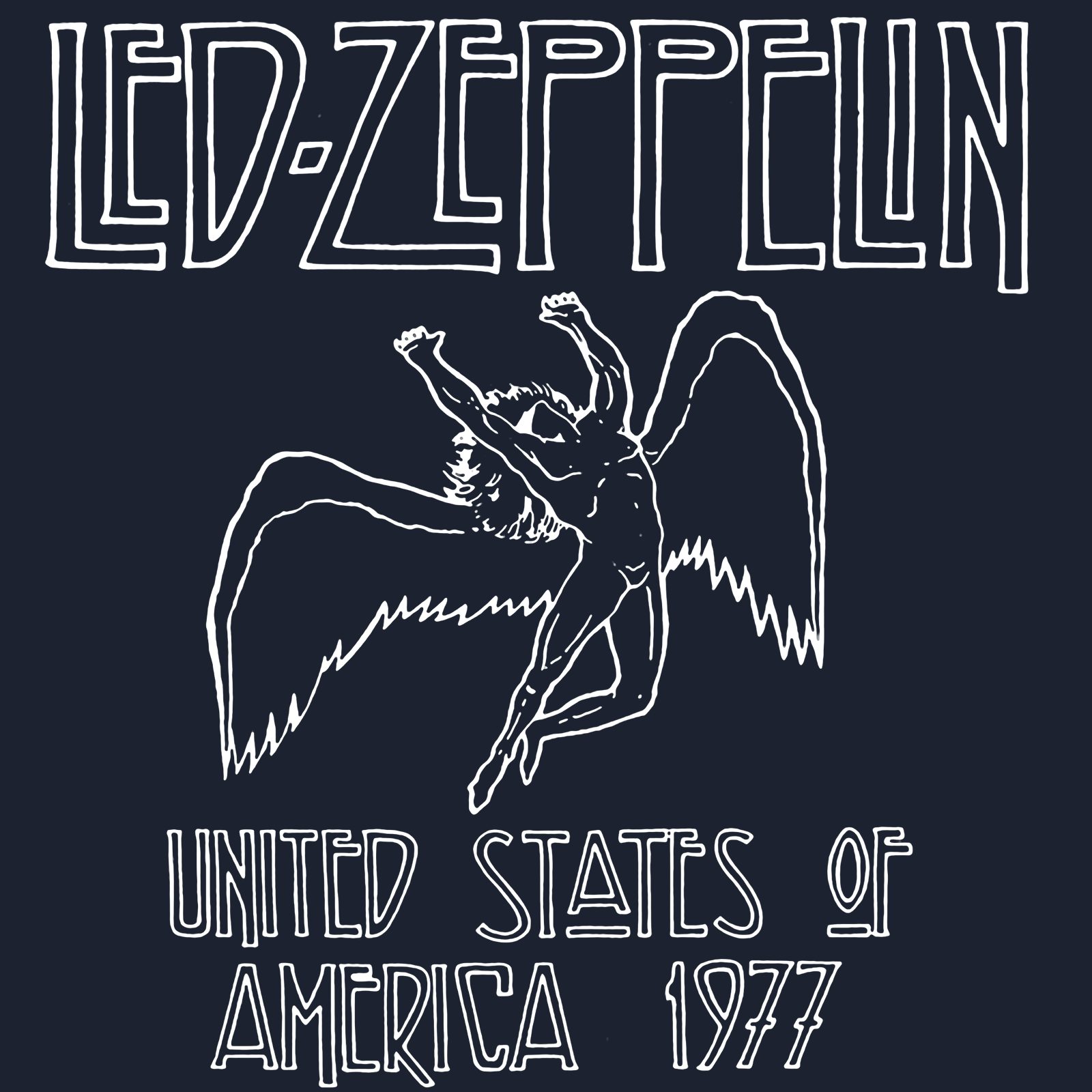 Led Zeppelin Long Sleeve Shirt US Tour 77 Tie Dye Led Zeppelin Long 