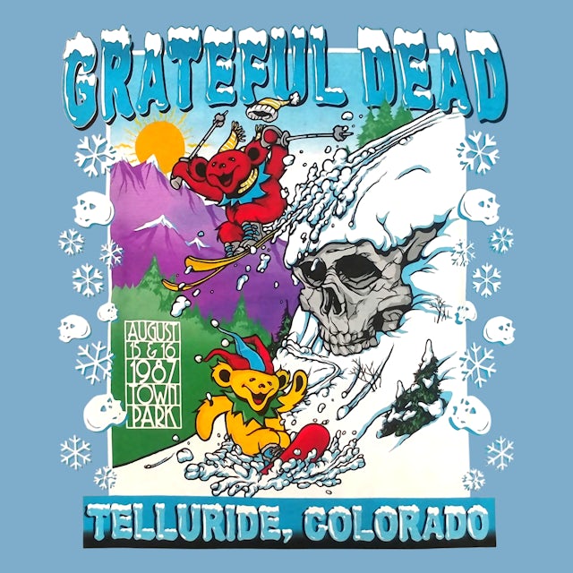 Grateful Dead TShirt Telluride Avalanche Bears Tie Dye Grateful Dead