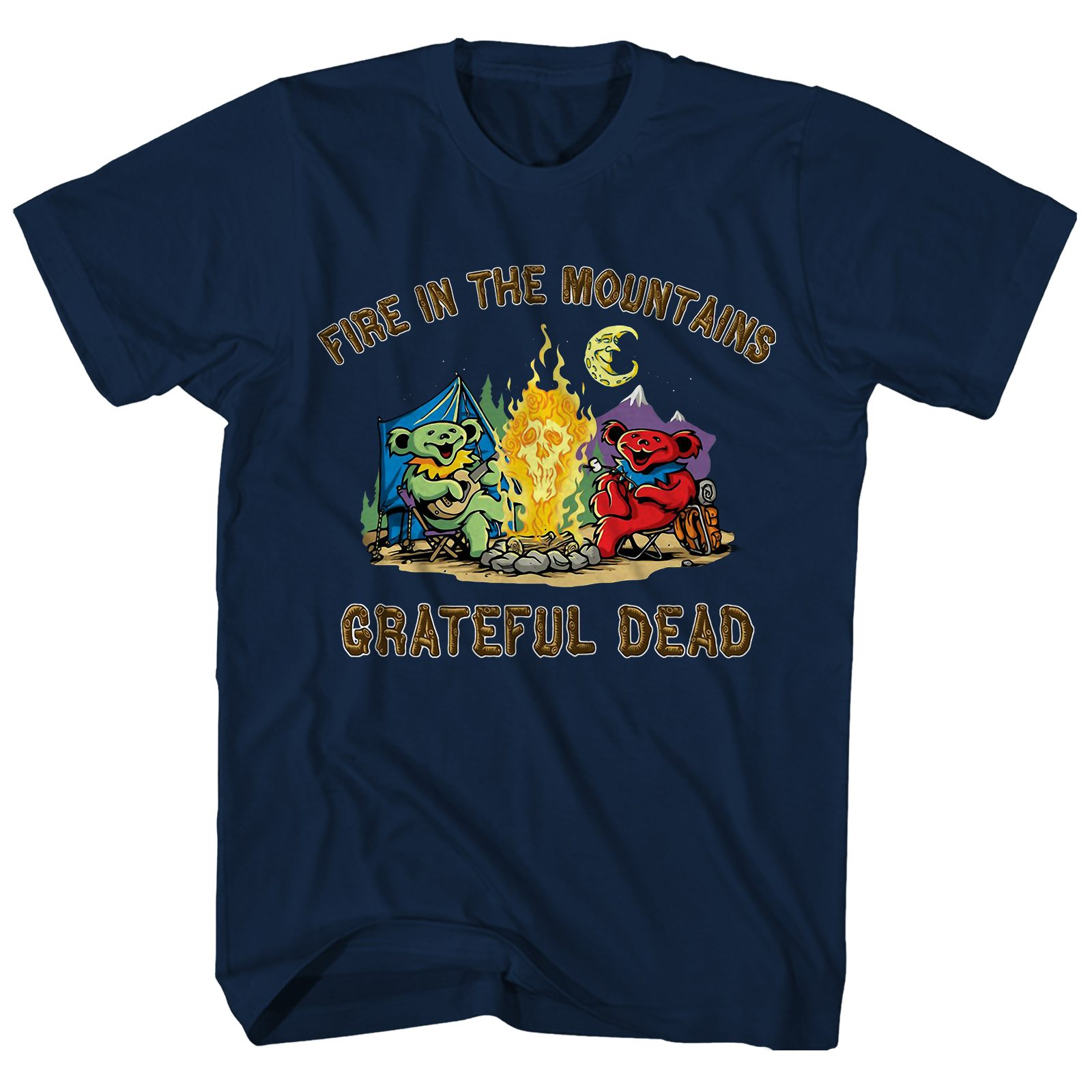 Fire In The Mountains Bears T-Shirt S-5XL