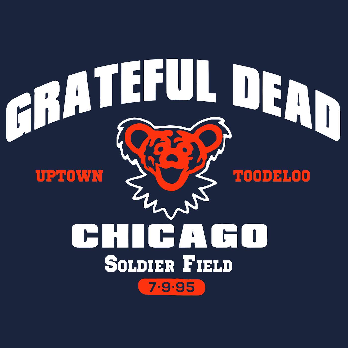 Grateful Dead Chicago 95 Navy Hoodie