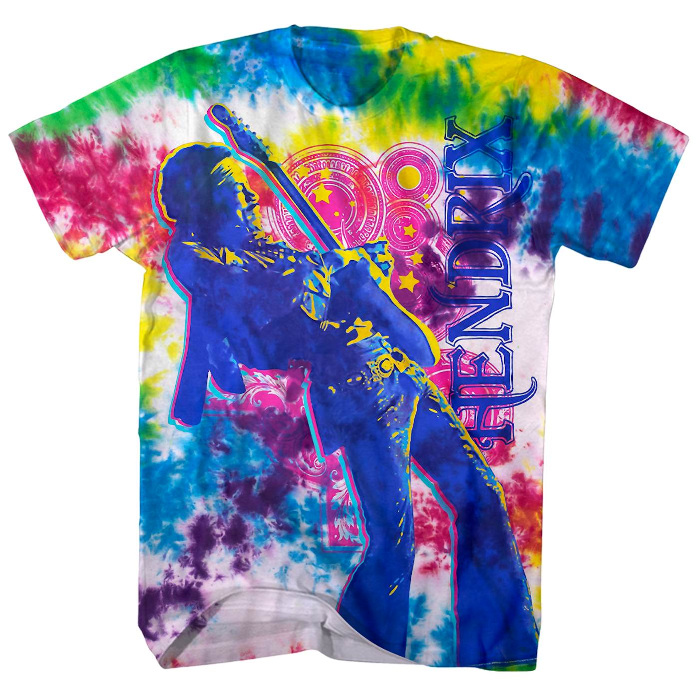 Jimi Hendrix T-Shirt | Electric Tie Dye Jimi Hendrix Shirt