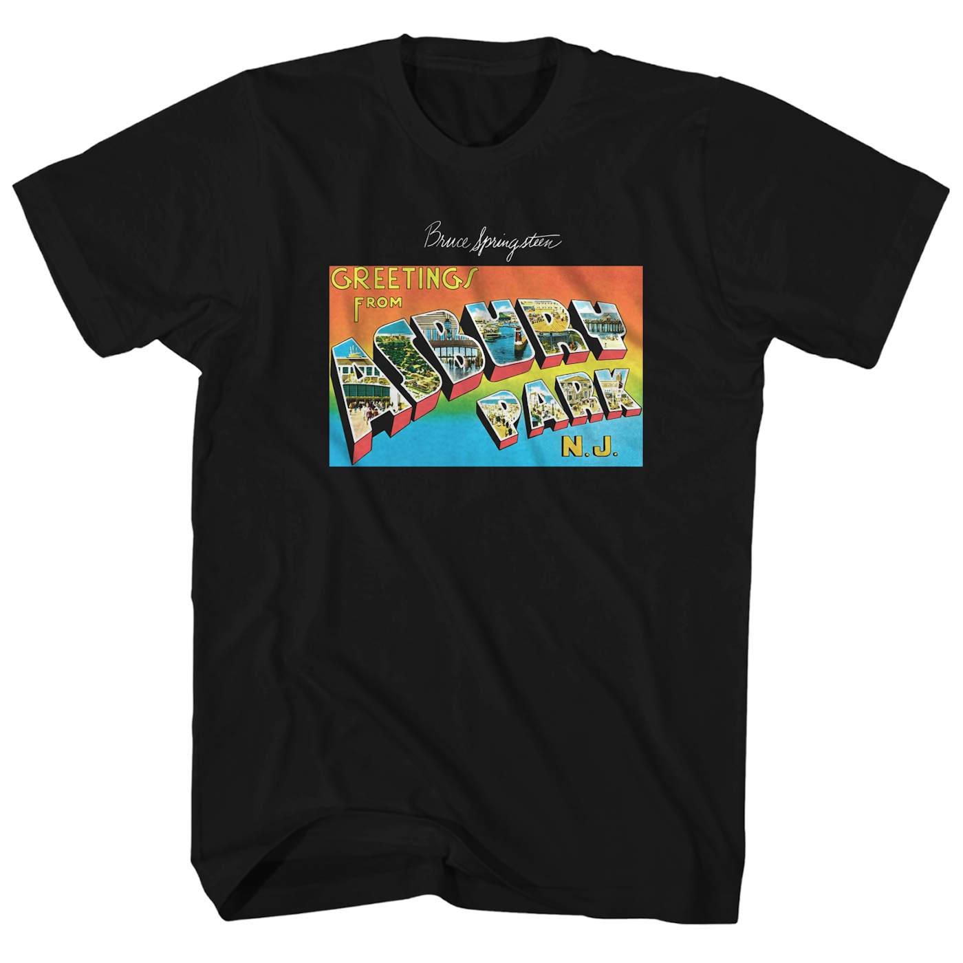 Bruce Springsteen T-Shirt | Greetings From Asbury Park Postcard Bruce Springsteen Shirt