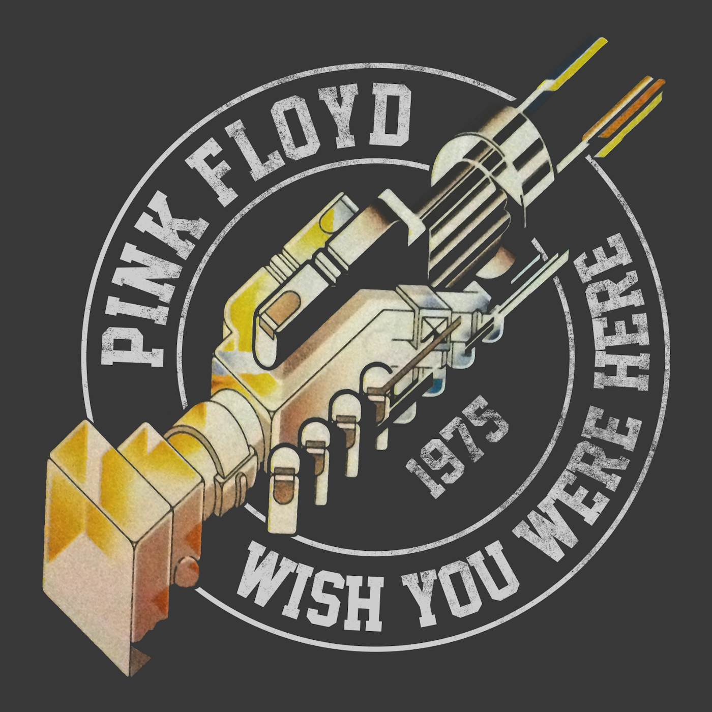 Pink Floyd T-Shirt | Watercolor Wish You Were Here Pink Floyd Shirt