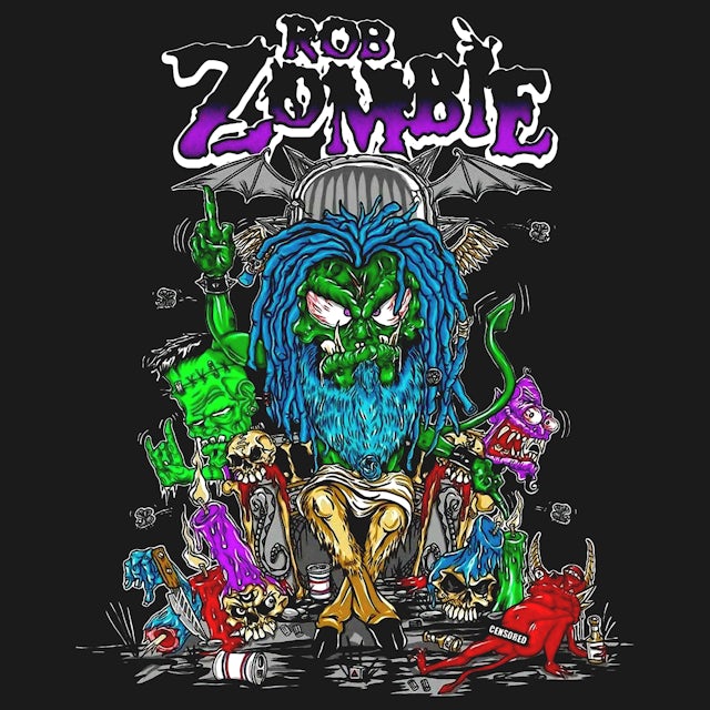Rob Zombie T Shirt Baphomet Cartoon Rob Zombie Shirt